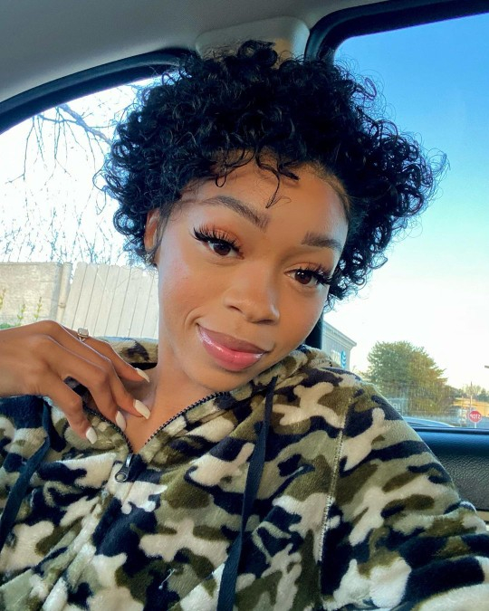 ANGELBELLA HAIR WHOLESALE Hd Lace Frontal Wig 180 Density Double Drawn Pixie Wig Curly 13*4 Unprocessed Natural Hair Wig