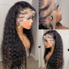 Peruvian 30 Inch Human Hair Wigs Water Wave Deep Half Wig Human Hair Wigs For Black Women Human Hair