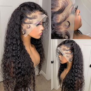 Peruvian 30 Inch Human Hair Wigs Water Wave Deep Half Wig Human Hair Wigs For Black Women Human Hair