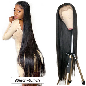 Pre Plucked Natural Hairline 180% Density Glueless Lace Front Wigs Human Hair 13x4 Straight Human Hair Wigs For Black Women