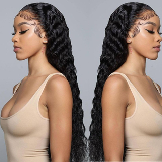 13x6 Deep Wave Human Hair Lace Front Wigs