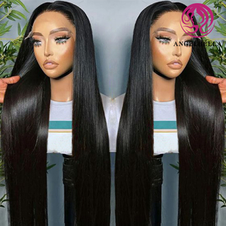 AngelBella Queen Doner Virgin Hair 13X4 Human Hair HD Lace Wig Human Hair Cuticle Aligned Hair Glueless Wigs