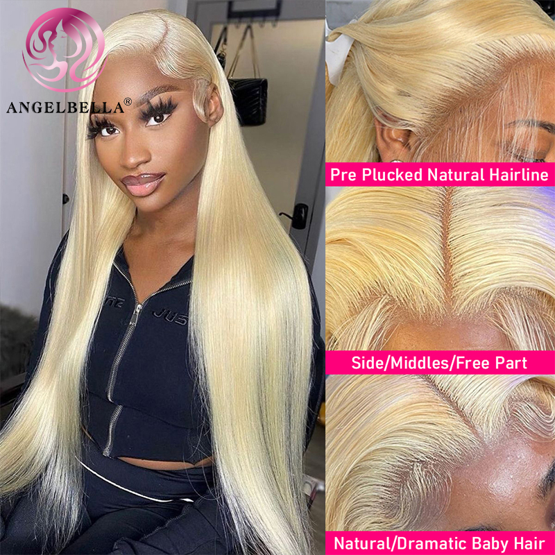 Angelbella Queen Doner Virgin Hair 13x4 613 Natural Human Hair HD Lace Frontal Wigs