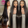 AngelBella Queen Doner Virgin Hair 13x4 Transparent Raw Cuticle Aligned Human Hair HD Lace Frontal Wig For Black Women 