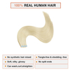 Wholesale 100% Raw Virgin Human Hair Tape in Extensions Cuticle Aligned Hair Bone Straight Tape in Hair Extensions Natural