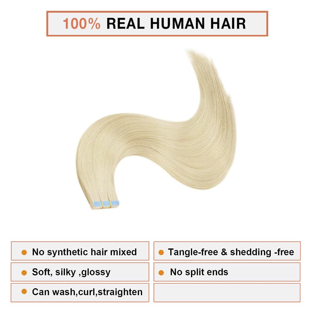 Wholesale 100% Raw Virgin Human Hair Tape in Extensions Cuticle Aligned Hair Bone Straight Tape in Hair Extensions Natural