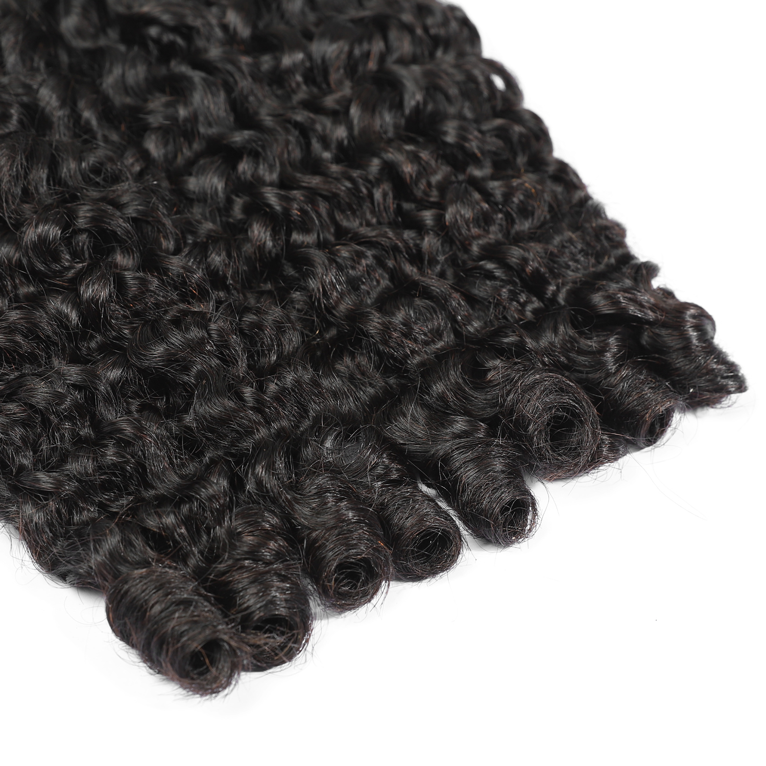 Angelbella Supplier Wholesale Burmese Curly Bundles Human Hair 8-40 Inches Quick Weave with Spiral Curly End 100% Unprocessed Kinky Curly Human Bundles in Hair Extensions Natural Black
