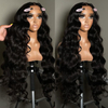 AngelBella Wholesale Long Body Wave Transparent Lace Frontal 4X4 Lace Closure Brazilian Raw Human Hair Wig