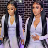 AngelBella Wholesale 13x4 180% Glueless Silky Straight Lace Front Wigs Transparent HD Human Lace Frontal Hair Wig for Women