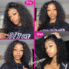 Deep Wave Wig Remy Hair Part Lace Wig Pre Plucked Human Hair Lace Part Wiigs